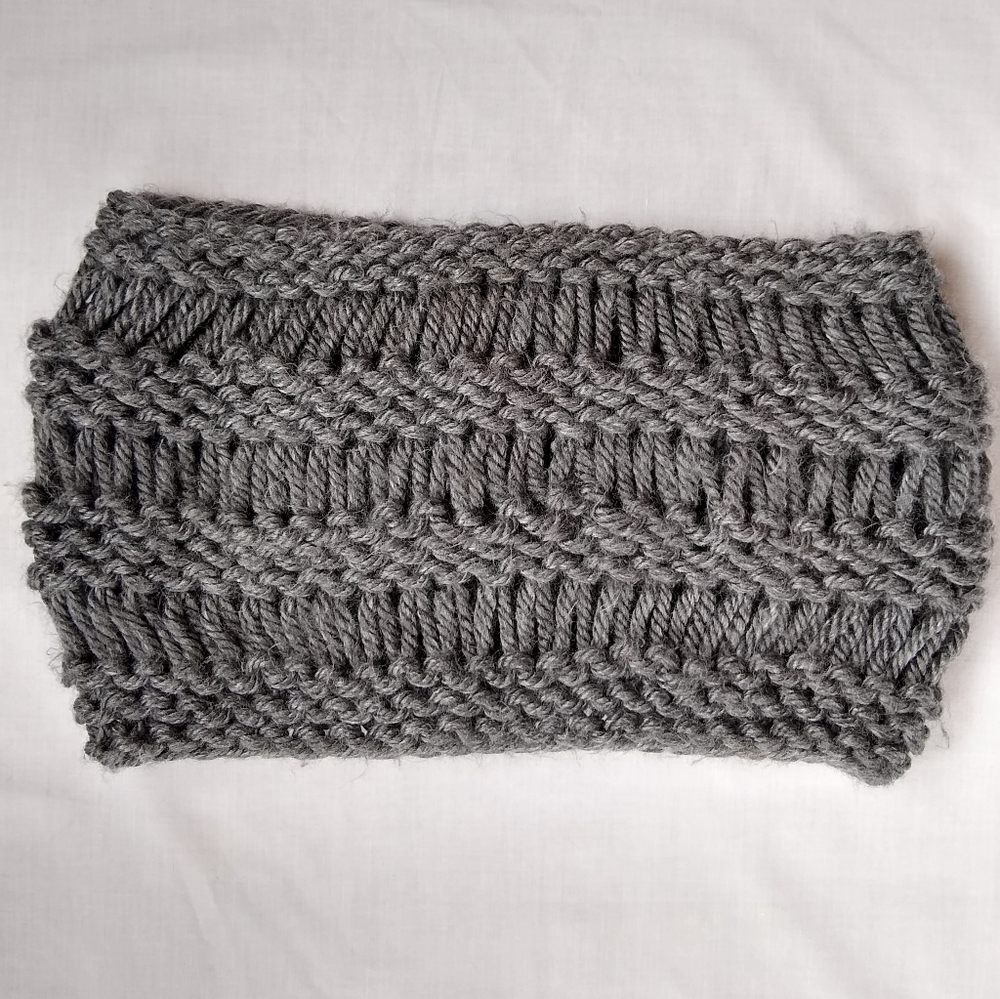 Grey Infinity Homemade Scarf - Picture 2 of 2